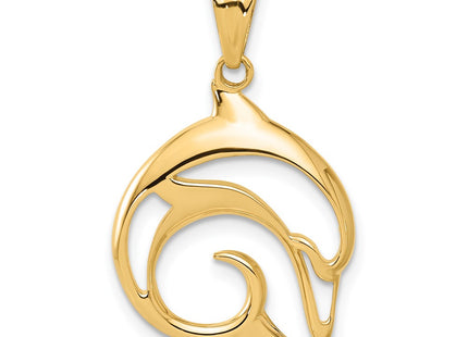 14k Yellow Gold Pendants Style C4910 - Classique Jewelry Inc.