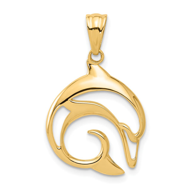 14k Yellow Gold Pendants Style C4910 - Classique Jewelry Inc.