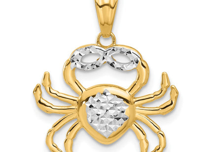 14k Yellow & Rhodium Pendants Style C4911 - Classique Jewelry Inc.