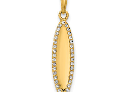 14k Yellow & Rhodium Pendants Style C4919 - Classique Jewelry Inc.