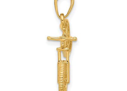 14k Yellow & Rhodium Pendants Style C4926 - Classique Jewelry Inc.