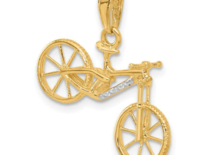 14k Yellow & Rhodium Pendants Style C4926 - Classique Jewelry Inc.