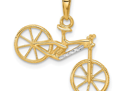 14k Yellow & Rhodium Pendants Style C4926 - Classique Jewelry Inc.