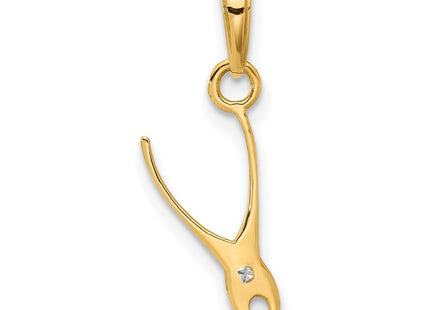 14k Yellow & Rhodium Pendants Style C4927 - Classique Jewelry Inc.