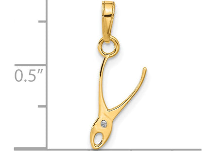 14k Yellow & Rhodium Pendants Style C4927 - Classique Jewelry Inc.
