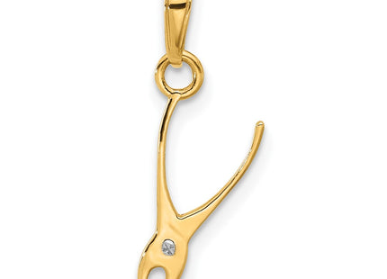 14k Yellow & Rhodium Pendants Style C4927 - Classique Jewelry Inc.