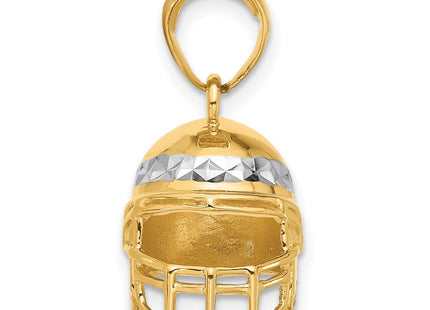 14k Yellow & Rhodium Pendants Style C4929 - Classique Jewelry Inc.