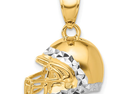 14k Yellow & Rhodium Pendants Style C4929 - Classique Jewelry Inc.