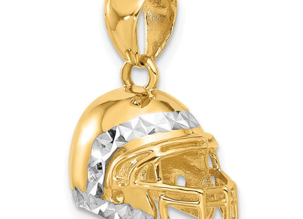 14k Yellow & Rhodium Pendants Style C4929 - Classique Jewelry Inc.
