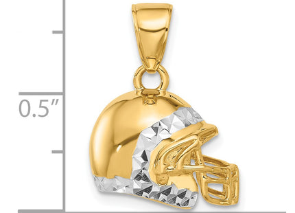 14k Yellow & Rhodium Pendants Style C4929 - Classique Jewelry Inc.