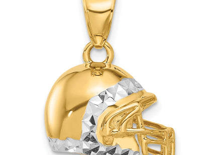 14k Yellow & Rhodium Pendants Style C4929 - Classique Jewelry Inc.