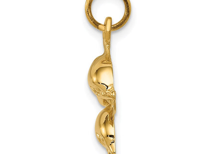 14K gold charm, alternate view