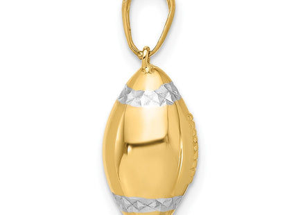 14k Yellow & Rhodium Pendants Style C4931 - Classique Jewelry Inc.