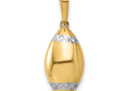 14k Yellow & Rhodium Pendants Style C4931 - Classique Jewelry Inc.