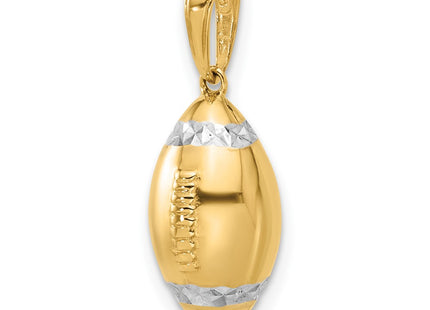14k Yellow & Rhodium Pendants Style C4931 - Classique Jewelry Inc.