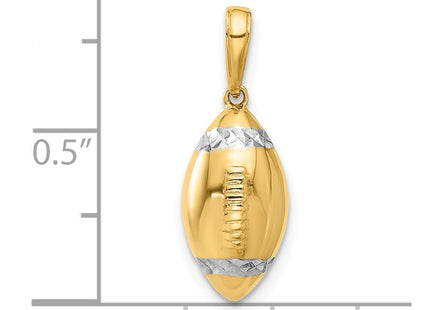 14k Yellow & Rhodium Pendants Style C4931 - Classique Jewelry Inc.