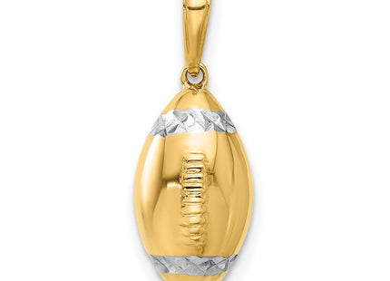 14k Yellow & Rhodium Pendants Style C4931 - Classique Jewelry Inc.
