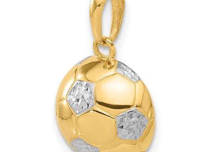 14k Yellow & Rhodium Pendants Style C4932 - Classique Jewelry Inc.