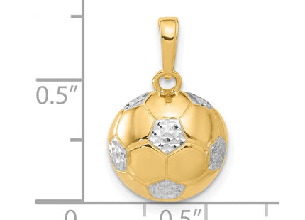 14k Yellow & Rhodium Pendants Style C4932 - Classique Jewelry Inc.