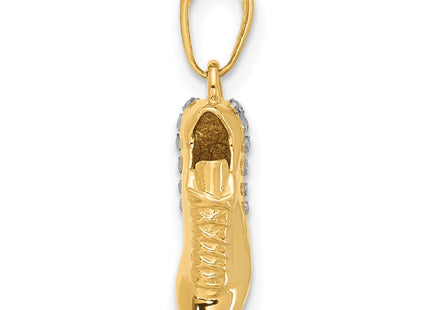 14k Yellow & Rhodium Pendants Style C4933 - Classique Jewelry Inc.