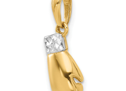 14k Yellow & Rhodium Pendants Style C4935 - Classique Jewelry Inc.