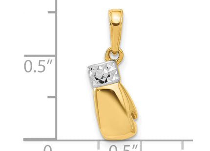 14k Yellow & Rhodium Pendants Style C4935 - Classique Jewelry Inc.