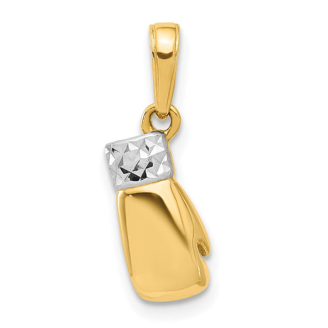 14k Yellow & Rhodium Pendants Style C4935 - Classique Jewelry Inc.
