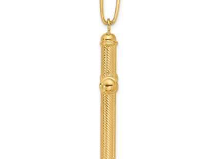 14K gold cross pendant, alternate view