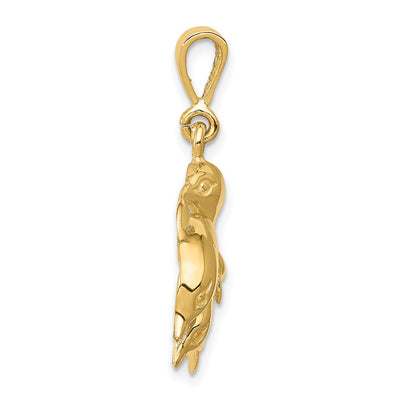 14K Dolphin Charm, 31 x 23mm