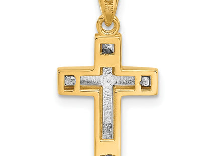 14k Two-tone Pendants Style C4944 - Classique Jewelry Inc.