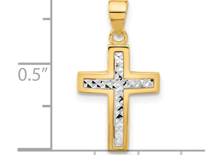14k Two-tone Pendants Style C4944 - Classique Jewelry Inc.