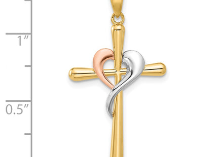 14k Two-tone Pendants Style C4947 - Classique Jewelry Inc.