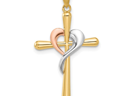 14k Two-tone Pendants Style C4947 - Classique Jewelry Inc.