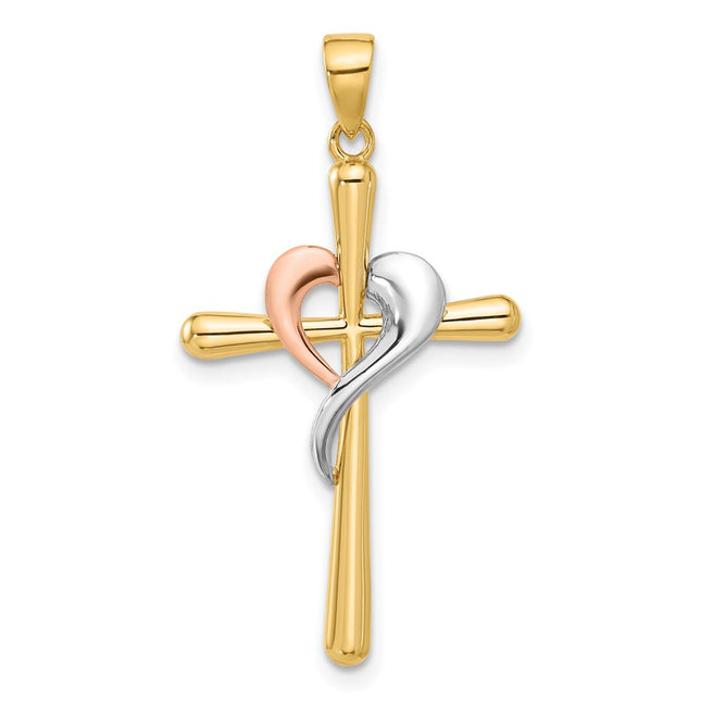 14k Two-tone Pendants Style C4947 - Classique Jewelry Inc.