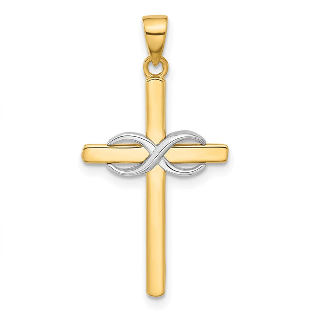 14k Two-tone Pendants Style C4948 - Classique Jewelry Inc.