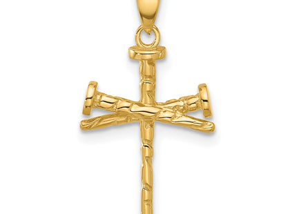 14K gold cross pendant