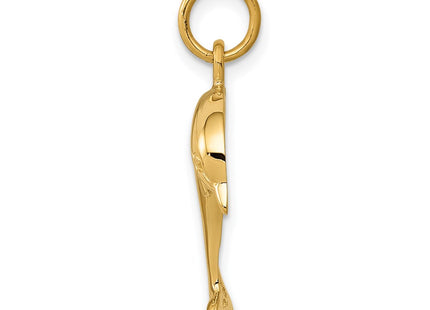 14K gold charm, alternate view