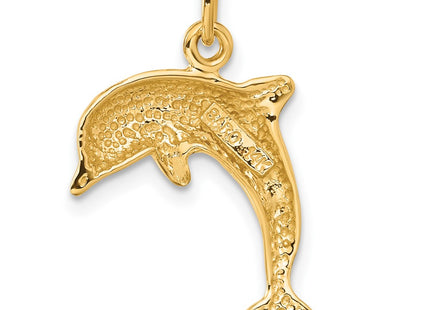 14K gold charm, another view