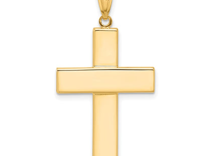 14K gold crucifix pendant, another view