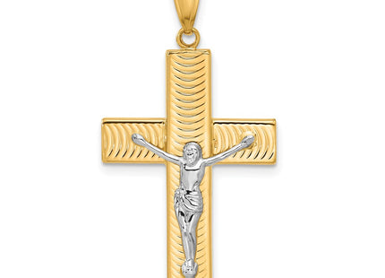 14K gold crucifix pendant