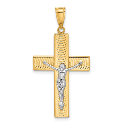 14K gold crucifix pendant