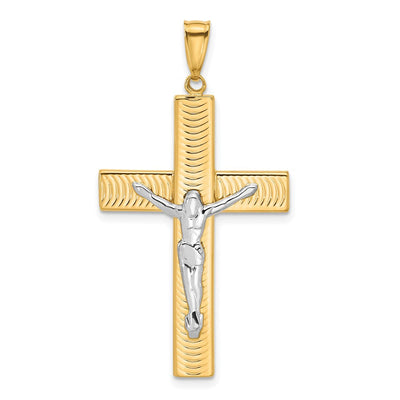 14K gold crucifix pendant