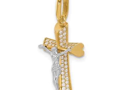 14k Two-tone Pendants Style C4960 - Classique Jewelry Inc.