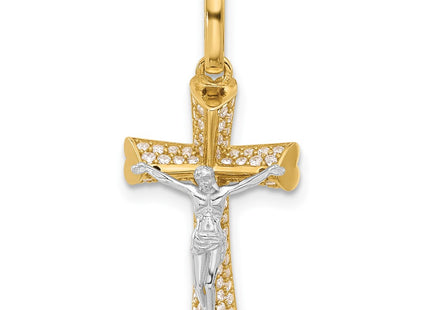 14k Two-tone Pendants Style C4960 - Classique Jewelry Inc.
