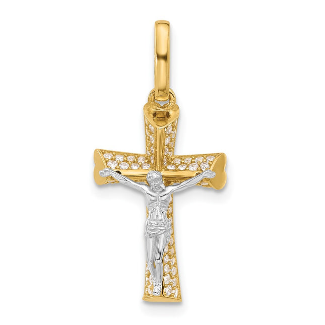 14k Two-tone Pendants Style C4960 - Classique Jewelry Inc.