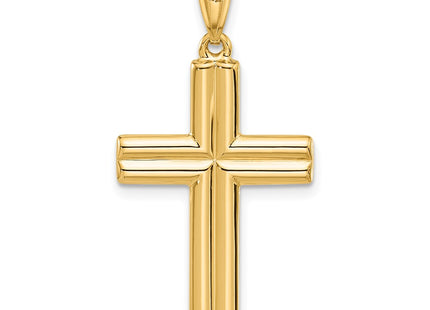 14K gold crucifix pendant, another view