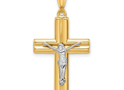 14K gold crucifix pendant