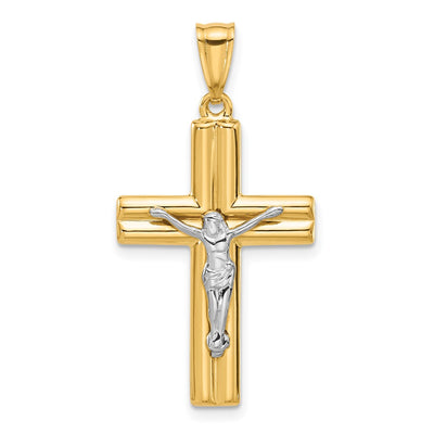 14K gold crucifix pendant