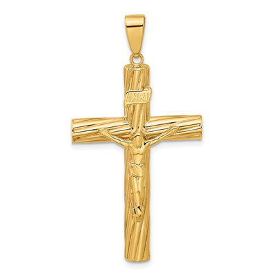 14K gold crucifix pendant