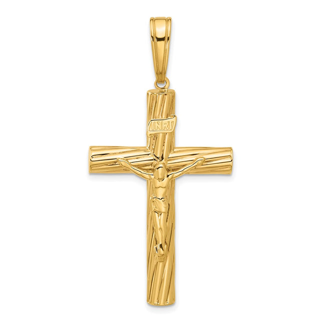 14K gold crucifix pendant